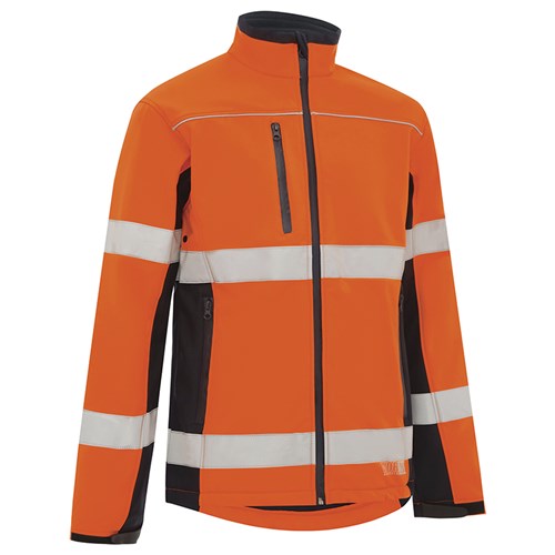 COLD WET WEATHER 3018YN6XL Hi Vis Biomotion Taped Softshell Jacket Yellow Navy 6XL WORKIT Workwear